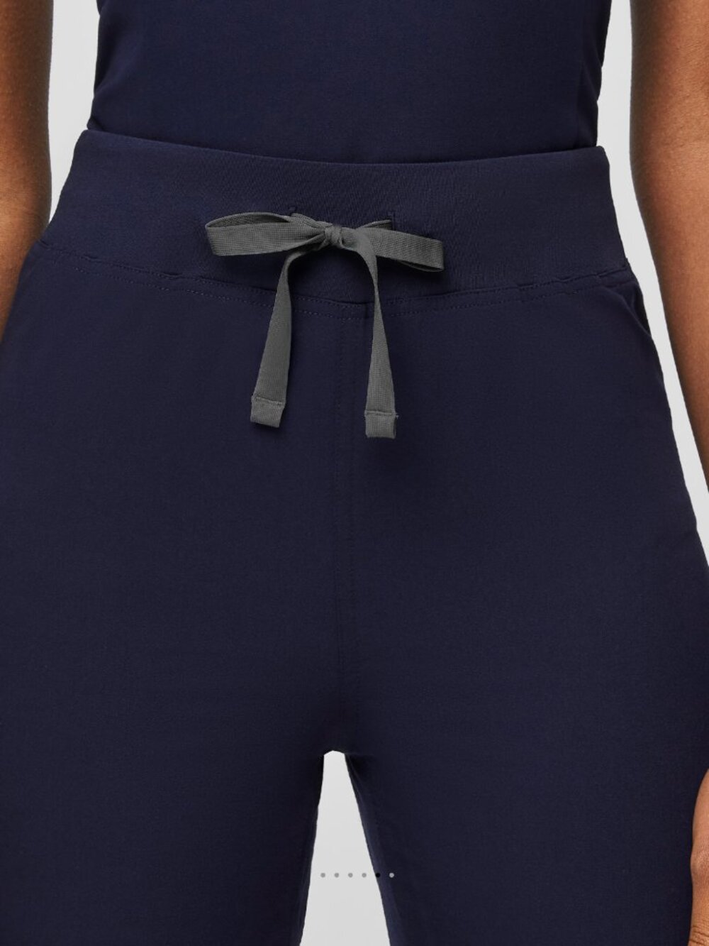 FIGS Navy Straight-Leg Scrub Pants with Drawstring Waist - Picture 4 of 10